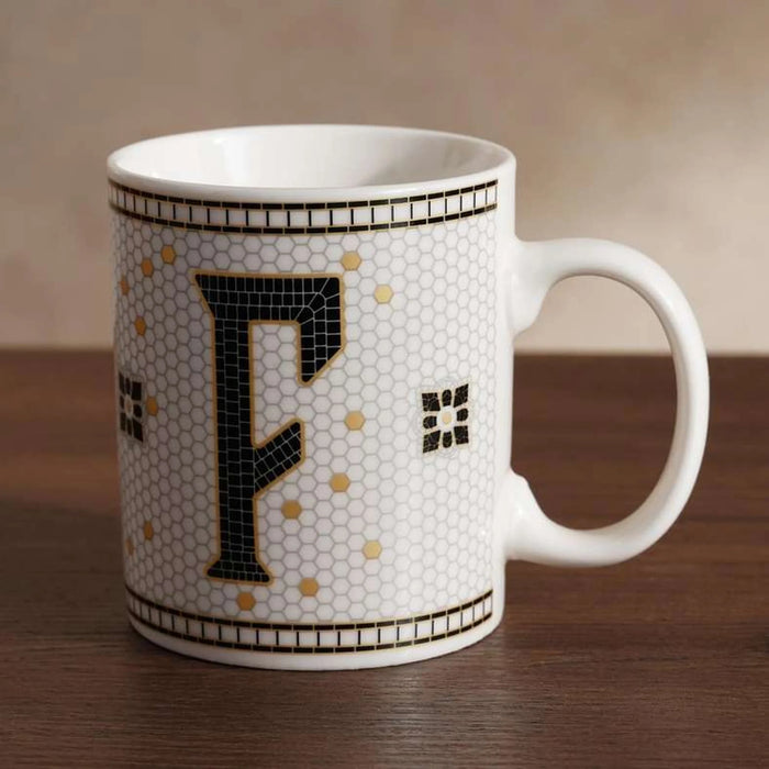 Alphabet F Mug 300Ml -White