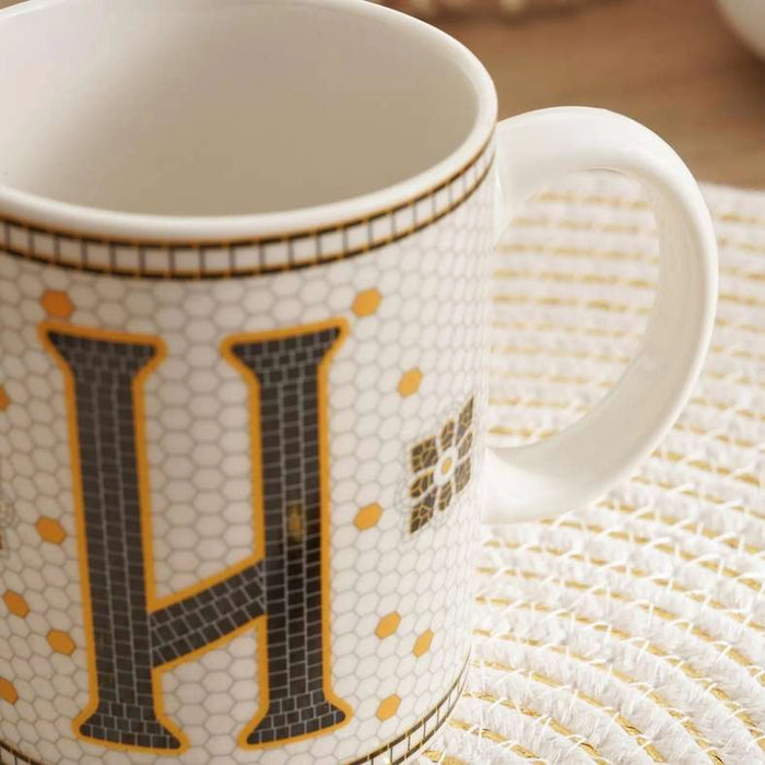 Alphabet H Mug 300Ml -White