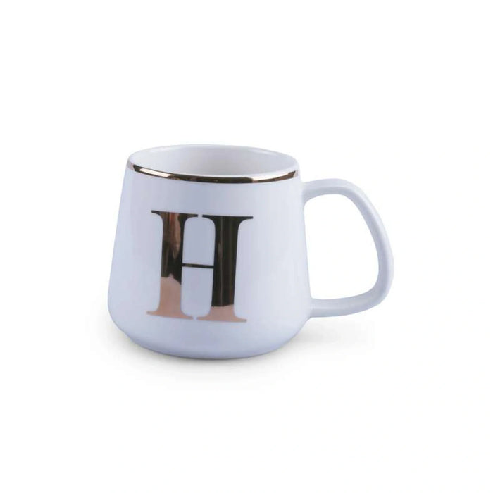 Alphabet H Mug 380Ml -White