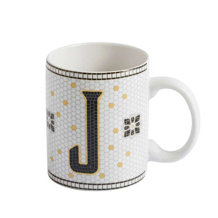 Alphabet J Mug 300Ml -White