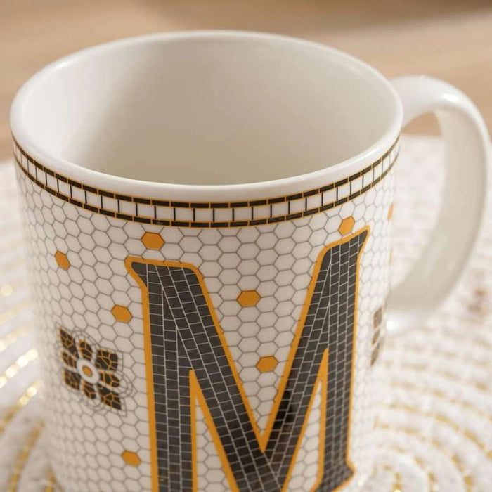 Alphabet M Mug 300Ml -White