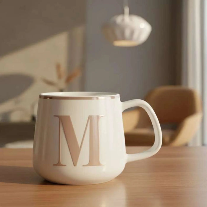 Alphabet M Mug 380Ml -White