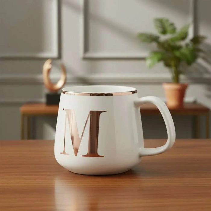 Alphabet M Mug 380Ml -White