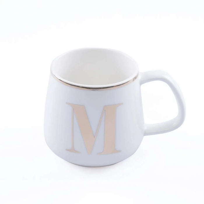 Alphabet M Mug 380Ml -White