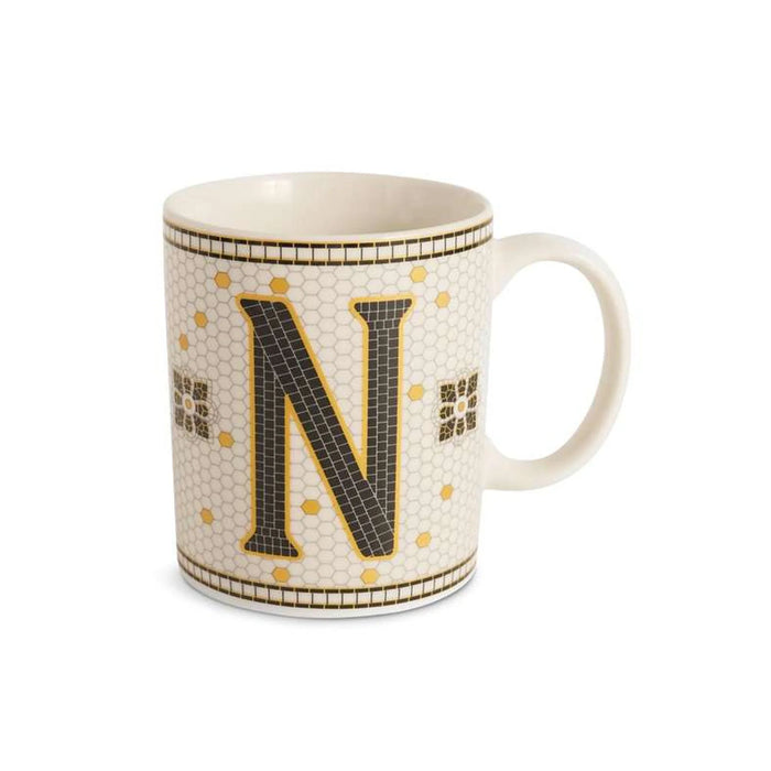 Alphabet N Mug 300Ml -White
