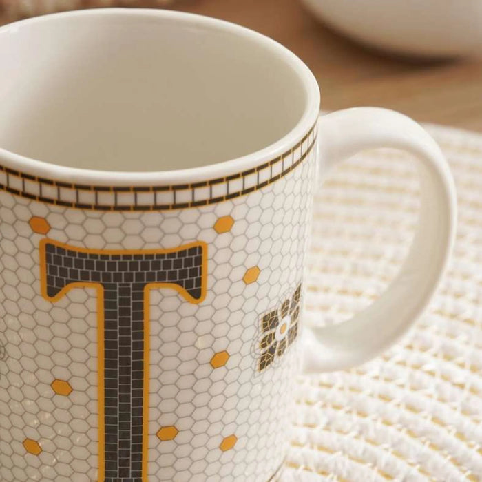 Alphabet T Mug 300Ml -White