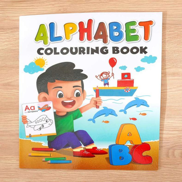 Alphabets 16 Page Coloring Book -Multi