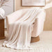 Alphard Knitted Throw - White Pan Home