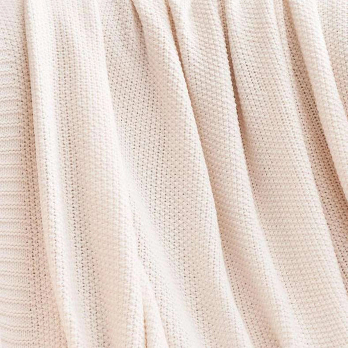 Alphard Knitted Throw - White Pan Home