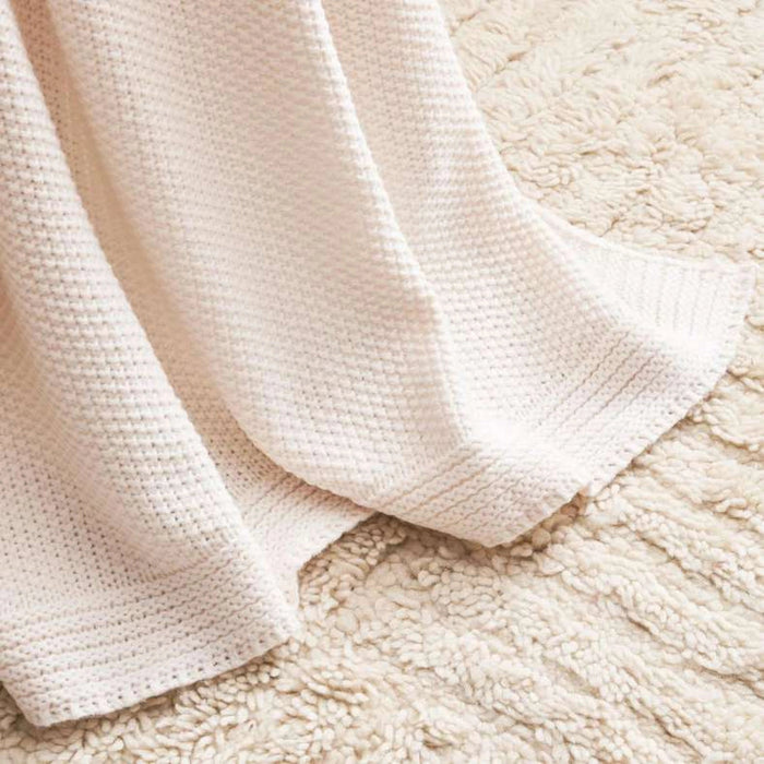 Alphard Knitted Throw - White Pan Home