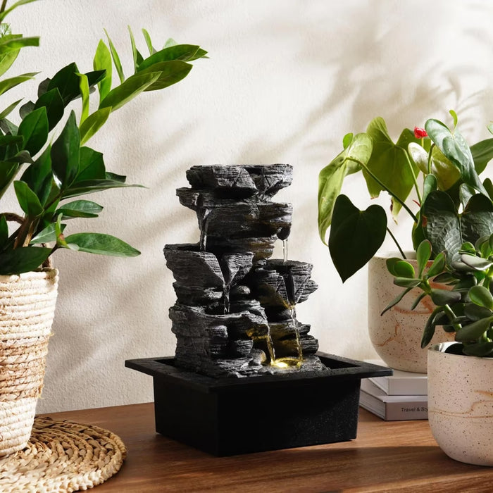 Alpine Table Fountain 25X20X32Cm - Grey