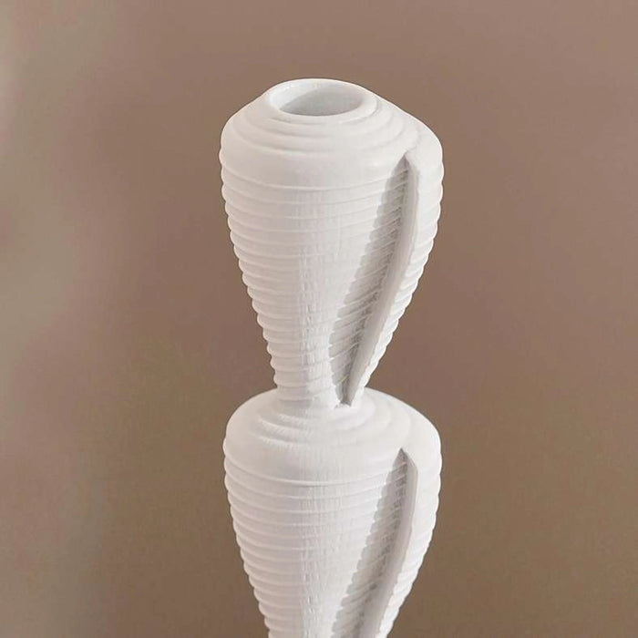 Altay Resin Shell Candle Holder 14X14X35.7Cm - White