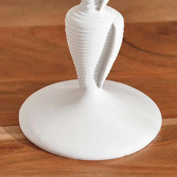 Altay Resin Shell Candle Holder 14X14X35.7Cm - White
