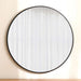 Alto Metal Frame Round Wall Mirror Dia 60Cm - Black Pan Home