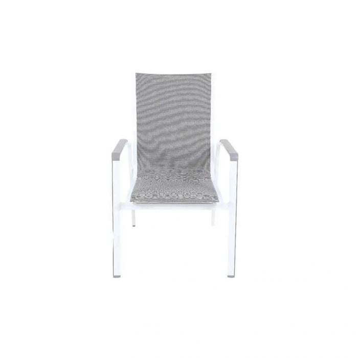 Alum Sling Stacking Chair-Arctic Grey