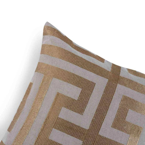 Alvaro Embroidered Cushion Cover - Gold Pan Home
