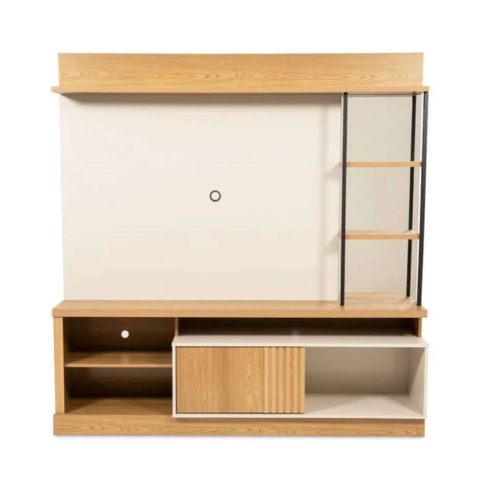 Alves Entertainment Unit Up To 55 Inches - Natural Off White