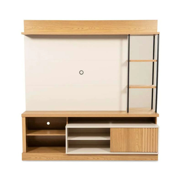 Alves Entertainment Unit Up To 55 Inches - Natural Off White