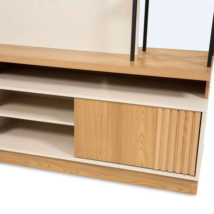 Alves Entertainment Unit Up To 55 Inches - Natural Off White