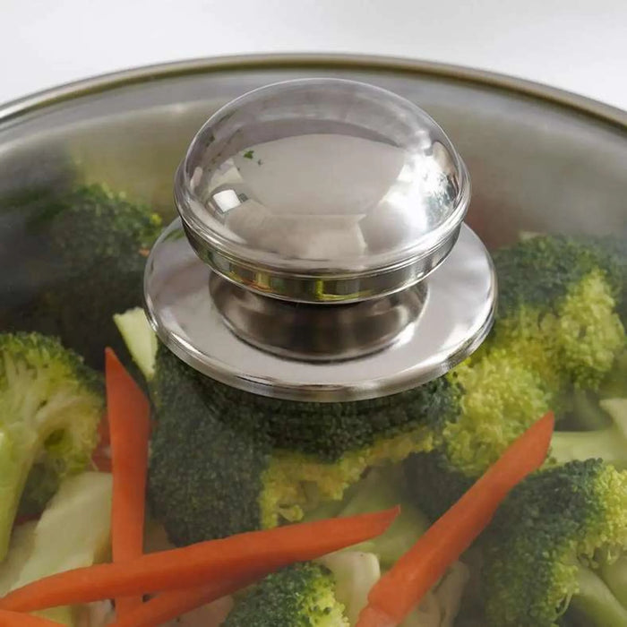 Amara Cooking Pot With Lid Dia20Cm -Chrome