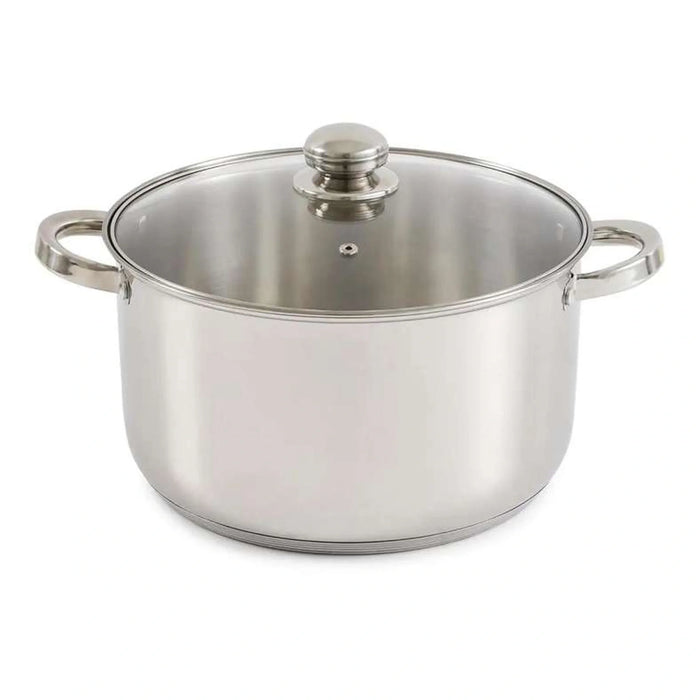 Amara Cooking Pot With Lid Dia28Cm -Chrome