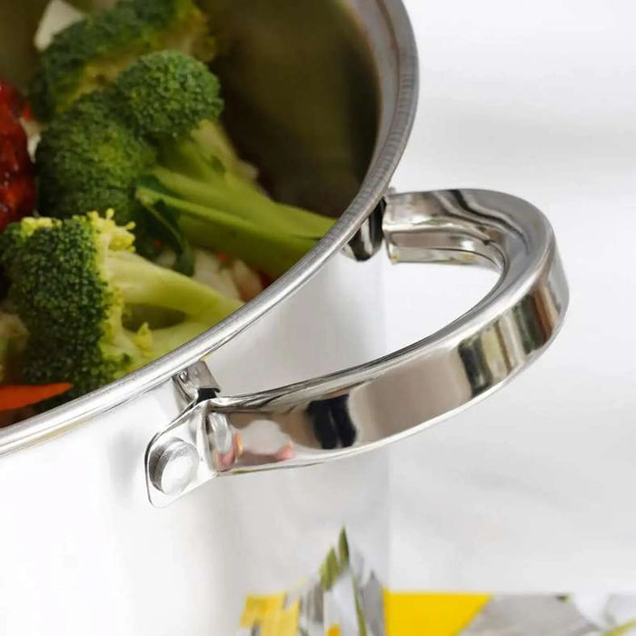 Amara Cooking Pot With Lid Dia32Cm -Chrome