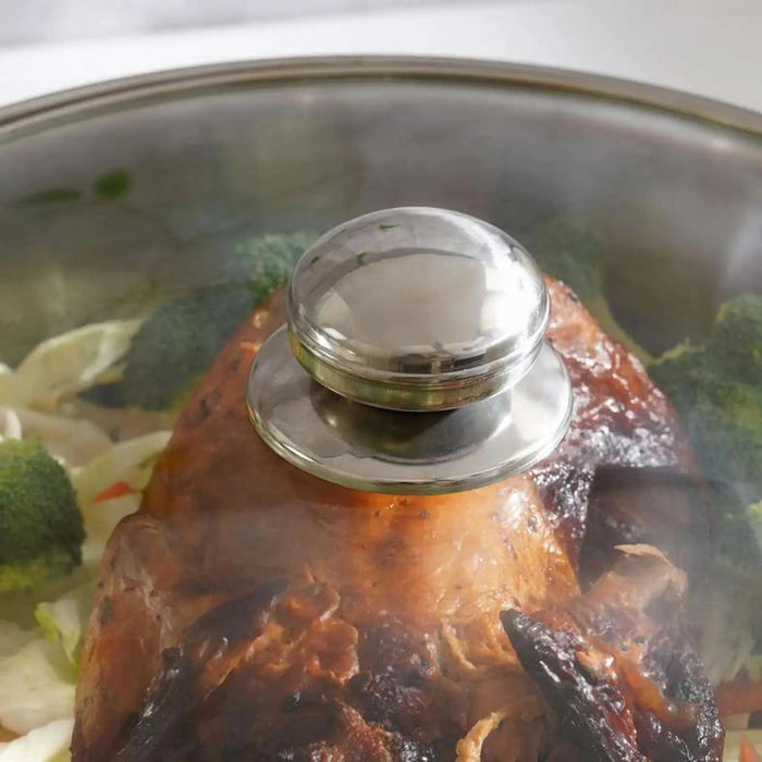 Amara Cooking Pot With Lid Dia32Cm -Chrome