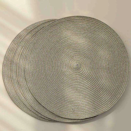 Amara S/4 Placemat Silver Dia 38cm Pan Home