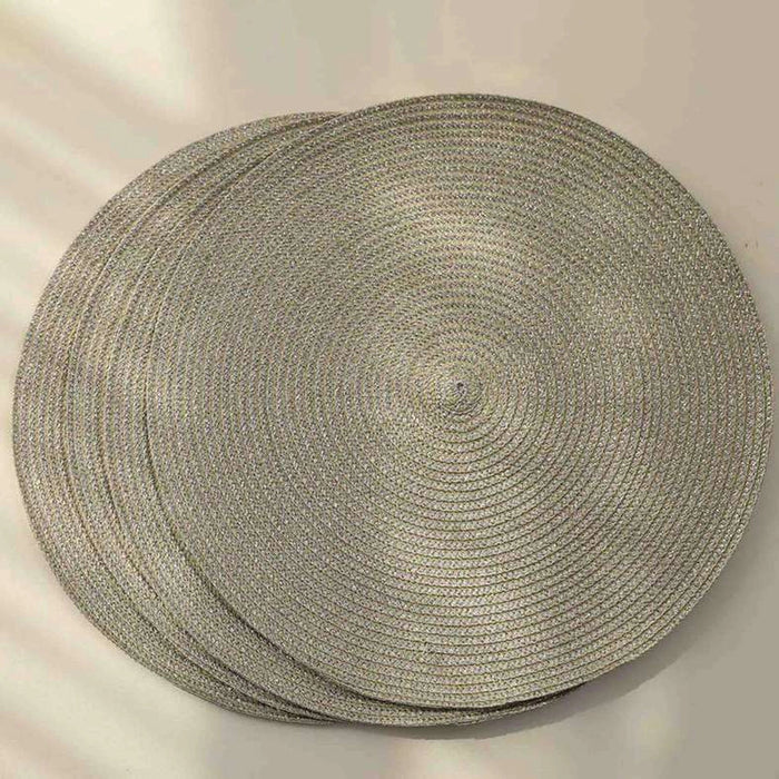 Amara S/4 Placemat Silver Dia 38cm Pan Home