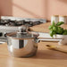 Amara Sauce Pan With Lid Dia16X10.5Cm -Chrome Pan Home