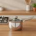 Amara Sauce Pan With Lid Dia16X10.5Cm -Chrome Pan Home