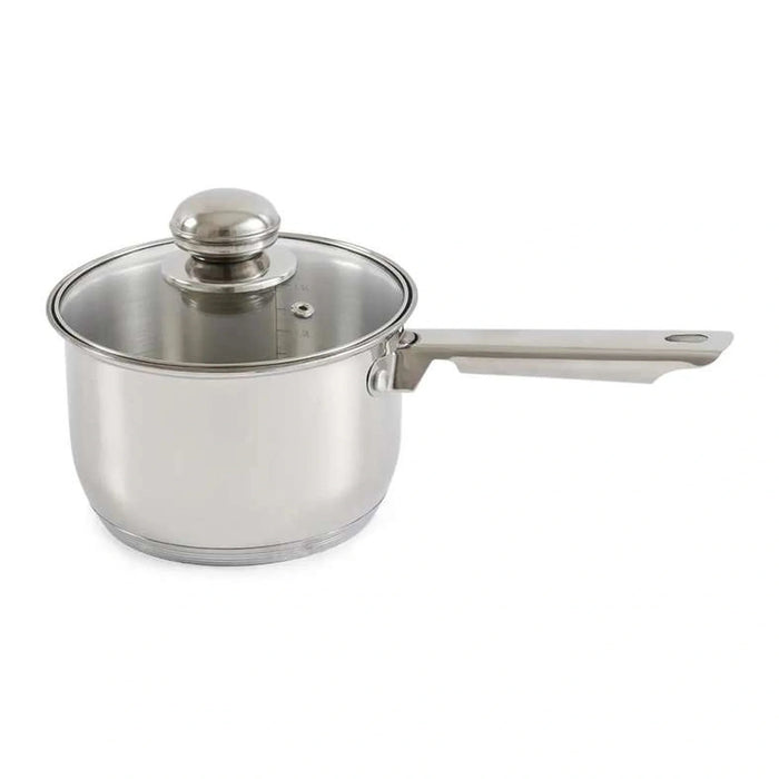 Amara Sauce Pan With Lid Dia16X10.5Cm -Chrome Pan Home