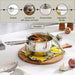 Amara Sauce Pan With Lid Dia16X10.5Cm -Chrome Pan Home