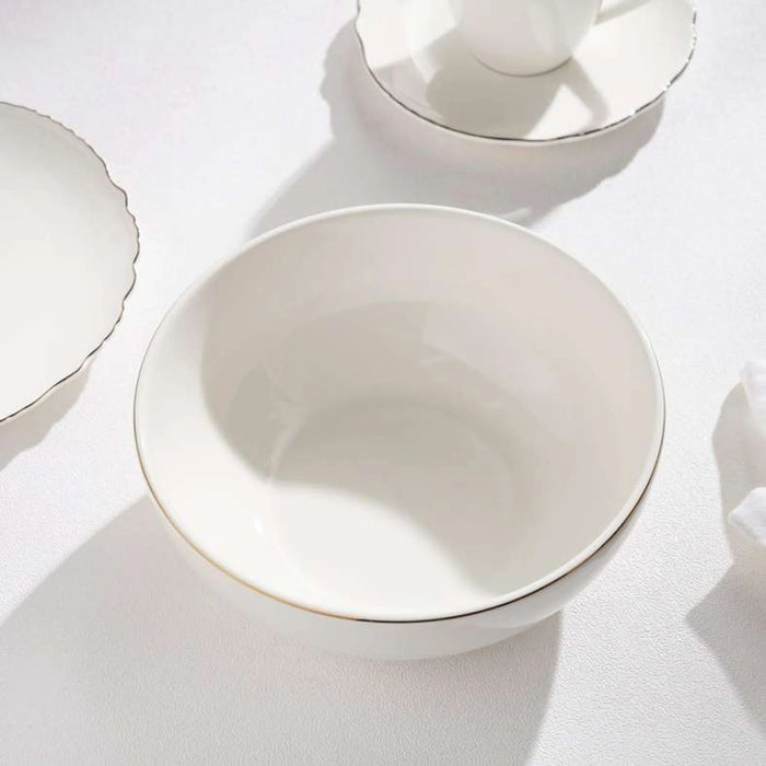Amari Porcelain Salad Bowl Dia18.6Cm -White