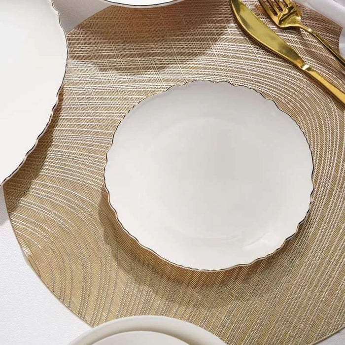 Amari Scallop Porcelain Side Plate Dia19Cm -White