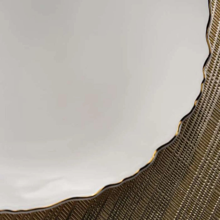 Amari Scallop Porcelain Side Plate Dia19Cm -White