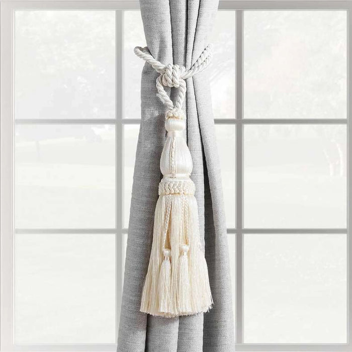 Amari Tieback With Tassel-75Cm- Off White