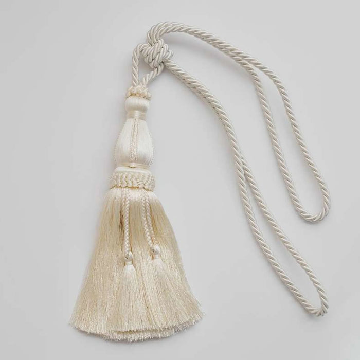 Amari Tieback With Tassel-75Cm- Off White