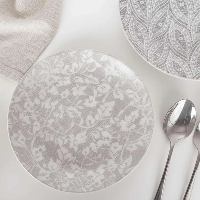 Amaro 18-Piece Porcelain Dinner Set -Beige