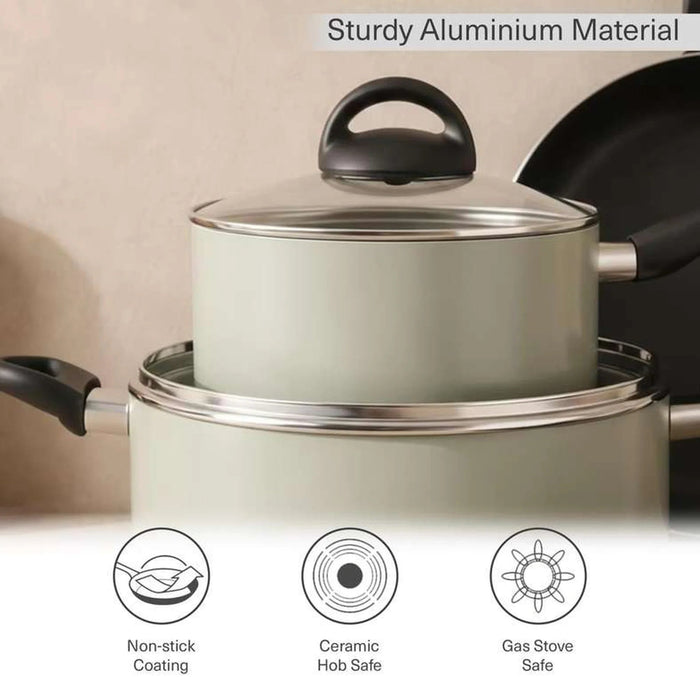 Amato 6-Piece Cookware Set -Grey Pan Home
