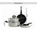 Amato 6-Piece Cookware Set -Grey Pan Home