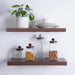 Amaya 4-Piece Glass Canister With Wooden Lid - Clear Pan Home