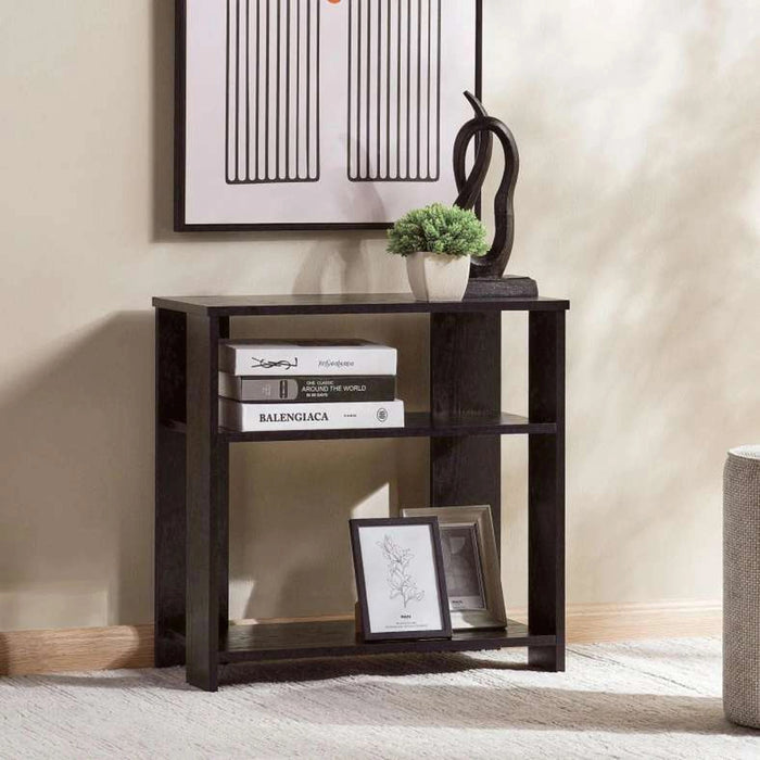 Amela 3 Tier Book Shelf Melamine - Black