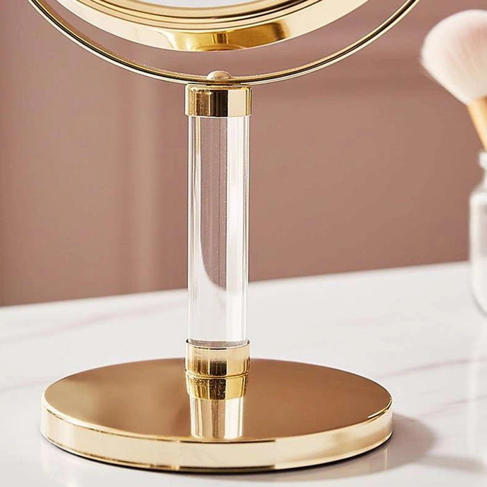 Amelie Double Sided Vanity Mirror 1X/3X Magnification 22X13.5X32.5Cm - Gold Pan Home