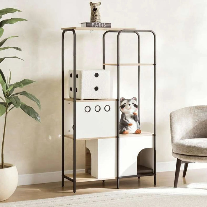 Amico Cat Tree Pet Furniture Medium Melamine - White
