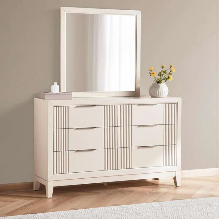 Amirel Dresser With Mirror - Off White