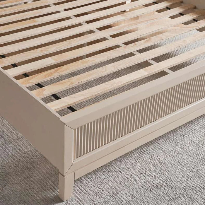 Amirel King Bed With Led Light - 180X200Cm - Off White