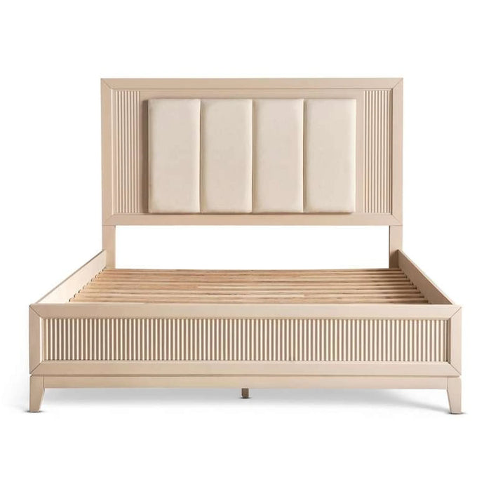 Amirel King Bed With Led Light - 180X200Cm - Off White