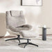 Amore Accent Chair + Ottoman -Beige Pan Home
