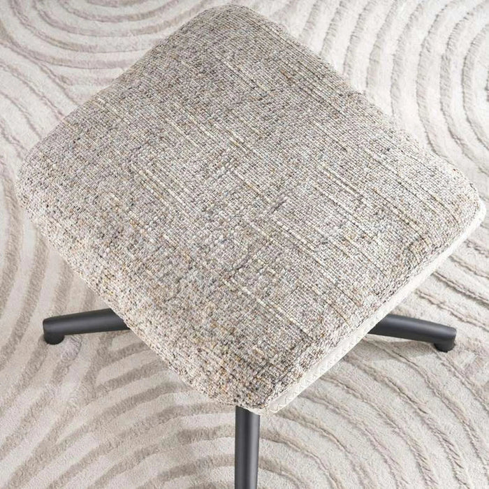 Amore Accent Chair + Ottoman -Beige Pan Home